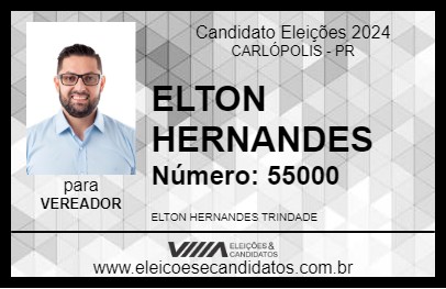 Candidato ELTON HERNANDES 2024 - CARLÓPOLIS - Eleições