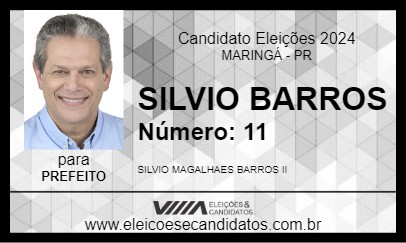 Candidato SILVIO BARROS 2024 - MARINGÁ - Eleições