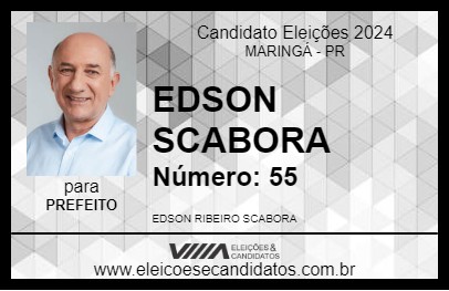 Candidato EDSON SCABORA 2024 - MARINGÁ - Eleições