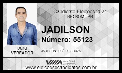 Candidato JADILSON 2024 - RIO BOM - Eleições