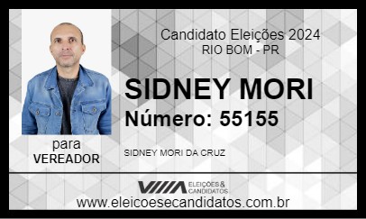 Candidato SIDNEY MORI 2024 - RIO BOM - Eleições