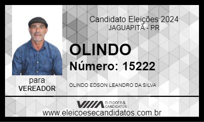 Candidato OLINDO 2024 - JAGUAPITÃ - Eleições