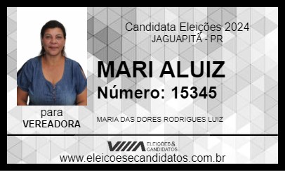 Candidato MARIA LUIZ 2024 - JAGUAPITÃ - Eleições