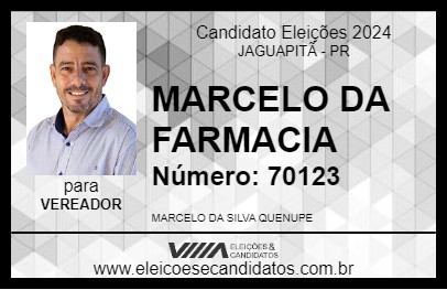 Candidato MARCELO DA FARMACIA 2024 - JAGUAPITÃ - Eleições