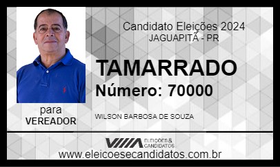 Candidato TAMARRADO 2024 - JAGUAPITÃ - Eleições