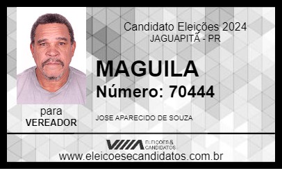 Candidato MAGUILA 2024 - JAGUAPITÃ - Eleições