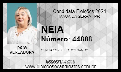 Candidato NEIA 2024 - MAUÁ DA SERRA - Eleições