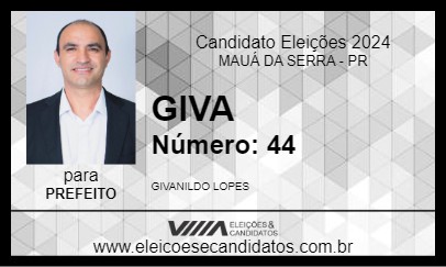 Candidato GIVA 2024 - MAUÁ DA SERRA - Eleições