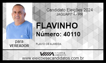 Candidato FLAVINHO 2024 - JAGUAPITÃ - Eleições