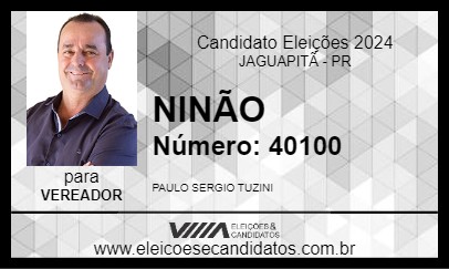 Candidato NINÃO 2024 - JAGUAPITÃ - Eleições