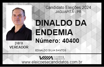 Candidato DINALDINHO DA ENDEMIAS 2024 - JAGUAPITÃ - Eleições