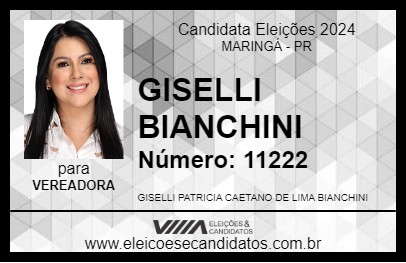 Candidato GISELLI BIANCHINI 2024 - MARINGÁ - Eleições