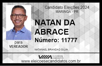 Candidato NATAN DA ABRACE 2024 - MARINGÁ - Eleições