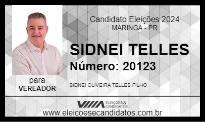 Candidato SIDNEI TELLES 2024 - MARINGÁ - Eleições