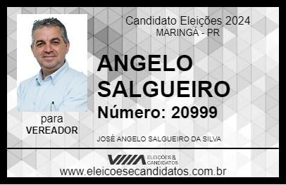 Candidato ANGELO SALGUEIRO 2024 - MARINGÁ - Eleições