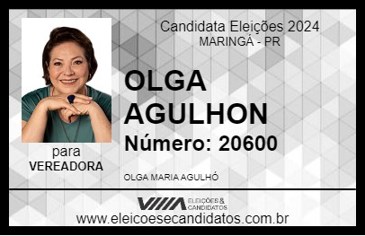 Candidato OLGA AGULHON 2024 - MARINGÁ - Eleições