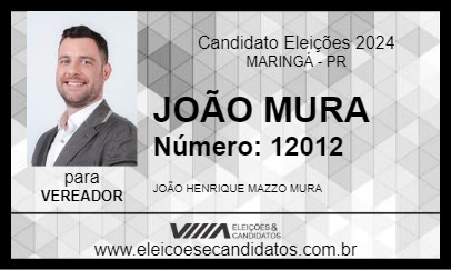 Candidato JOÃO MURA 2024 - MARINGÁ - Eleições