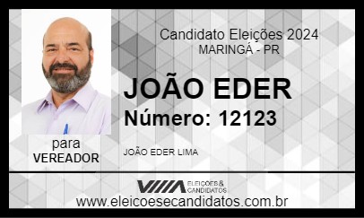 Candidato JOÃO EDER 2024 - MARINGÁ - Eleições