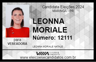 Candidato LEONNA MORIALE 2024 - MARINGÁ - Eleições