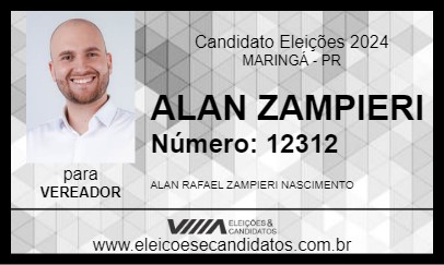 Candidato ALAN ZAMPIERI 2024 - MARINGÁ - Eleições