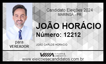 Candidato JOÃO HORÁCIO 2024 - MARINGÁ - Eleições