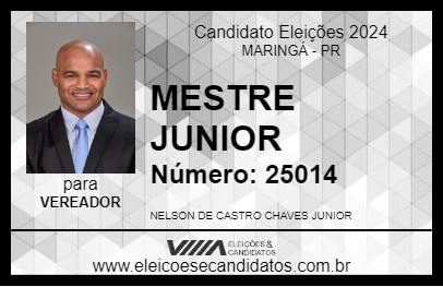 Candidato MESTRE JUNIOR 2024 - MARINGÁ - Eleições