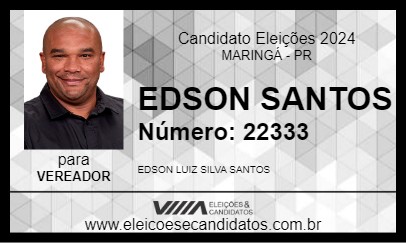 Candidato EDSON SANTOS 2024 - MARINGÁ - Eleições