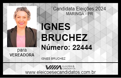 Candidato IGNES BRUCHEZ 2024 - MARINGÁ - Eleições