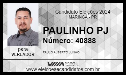 Candidato PAULINHO PJ 2024 - MARINGÁ - Eleições