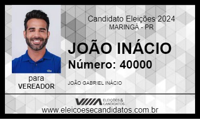 Candidato JOÃO INÁCIO 2024 - MARINGÁ - Eleições