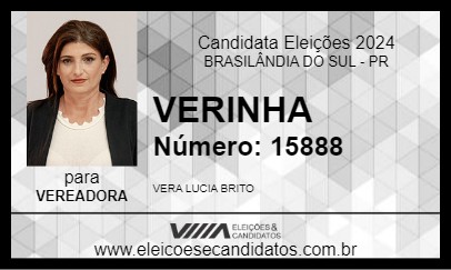 Candidato VERINHA 2024 - BRASILÂNDIA DO SUL - Eleições