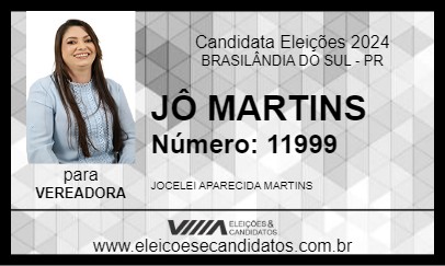 Candidato JÔ MARTINS 2024 - BRASILÂNDIA DO SUL - Eleições