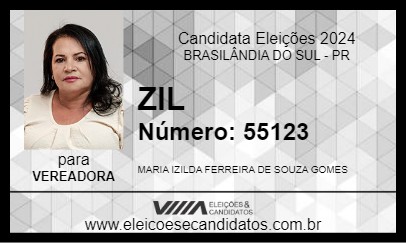 Candidato ZIL 2024 - BRASILÂNDIA DO SUL - Eleições