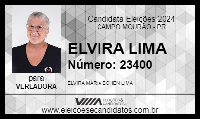 Candidato ELVIRA LIMA 2024 - CAMPO MOURÃO - Eleições