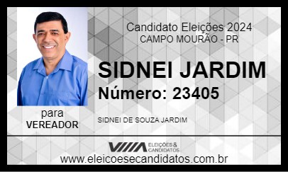 Candidato SIDNEI JARDIM 2024 - CAMPO MOURÃO - Eleições