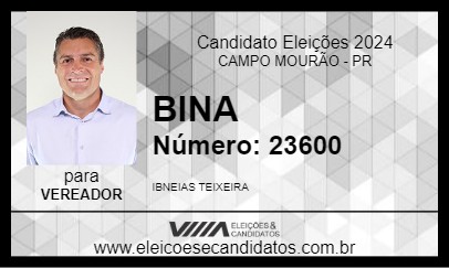 Candidato BINA 2024 - CAMPO MOURÃO - Eleições