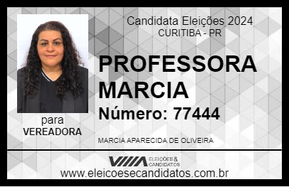 Candidato PROFESSORA MARCIA 2024 - CURITIBA - Eleições