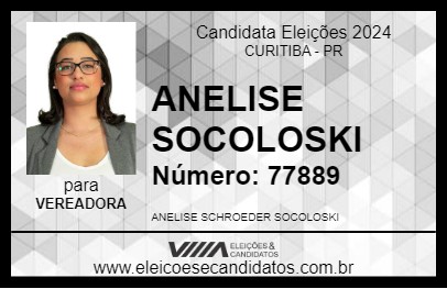 Candidato ANELISE SOCOLOSKI 2024 - CURITIBA - Eleições