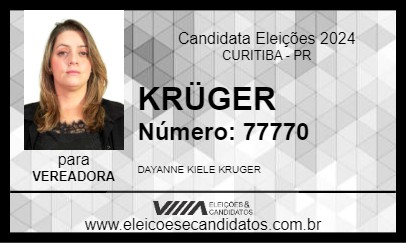 Candidato KRÜGER 2024 - CURITIBA - Eleições