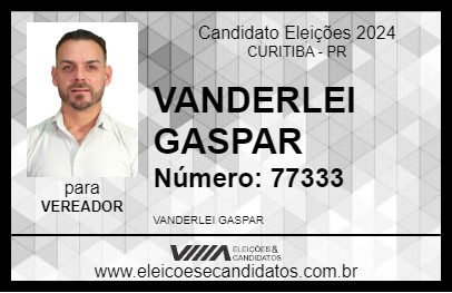 Candidato VANDERLEI GASPAR 2024 - CURITIBA - Eleições