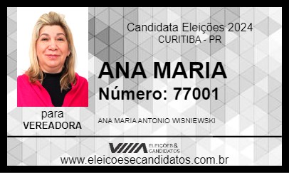 Candidato ANA MARIA 2024 - CURITIBA - Eleições