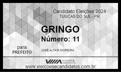 Candidato GRINGO 2024 - TIJUCAS DO SUL - Eleições