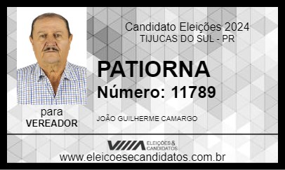 Candidato PATIORNA 2024 - TIJUCAS DO SUL - Eleições