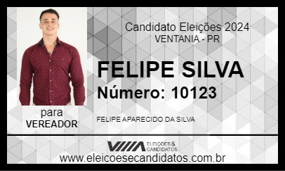 Candidato FELIPE SILVA 2024 - VENTANIA - Eleições