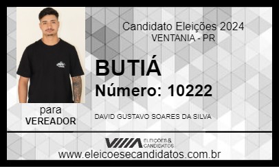 Candidato BUTIÁ 2024 - VENTANIA - Eleições