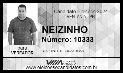 Candidato NEIZINHO 2024 - VENTANIA - Eleições