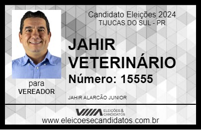 Candidato JAHIR VETERINÁRIO 2024 - TIJUCAS DO SUL - Eleições