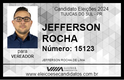 Candidato JEFFERSON ROCHA 2024 - TIJUCAS DO SUL - Eleições