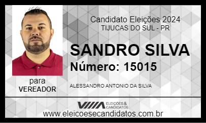 Candidato SANDRO SILVA 2024 - TIJUCAS DO SUL - Eleições