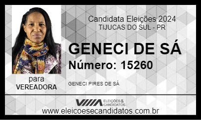 Candidato GENECI DE SÁ 2024 - TIJUCAS DO SUL - Eleições